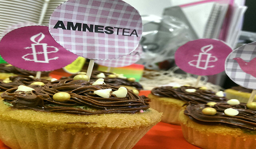 Cupcake from Amnes-Tea bake sale for Amnesty International at London Met